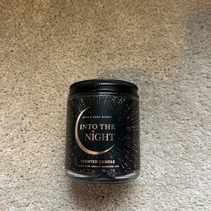 Bath & Body Works Into the Night Candle - Black and Gold